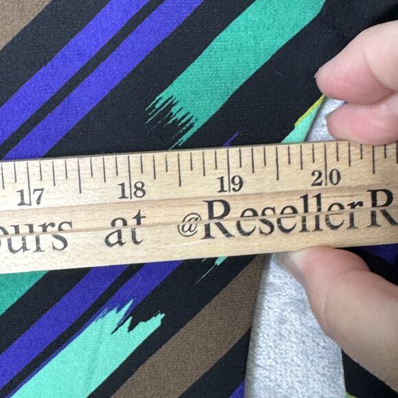 Banana Republic Dress Womens Medium Abstract Print Stretch Tunic Belted Knit - Picture 9 of 14